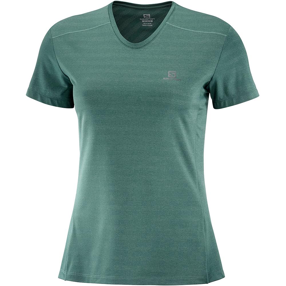 T-Shirts Salomon Femme Vert - Salomon XA W - France (2913-EZIJF)